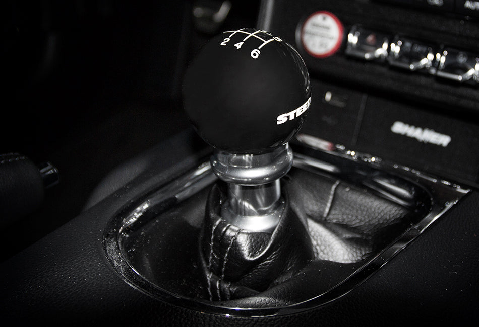 Steeda S550 Mustang 6Speed Black Shift Knob (2015-2023)