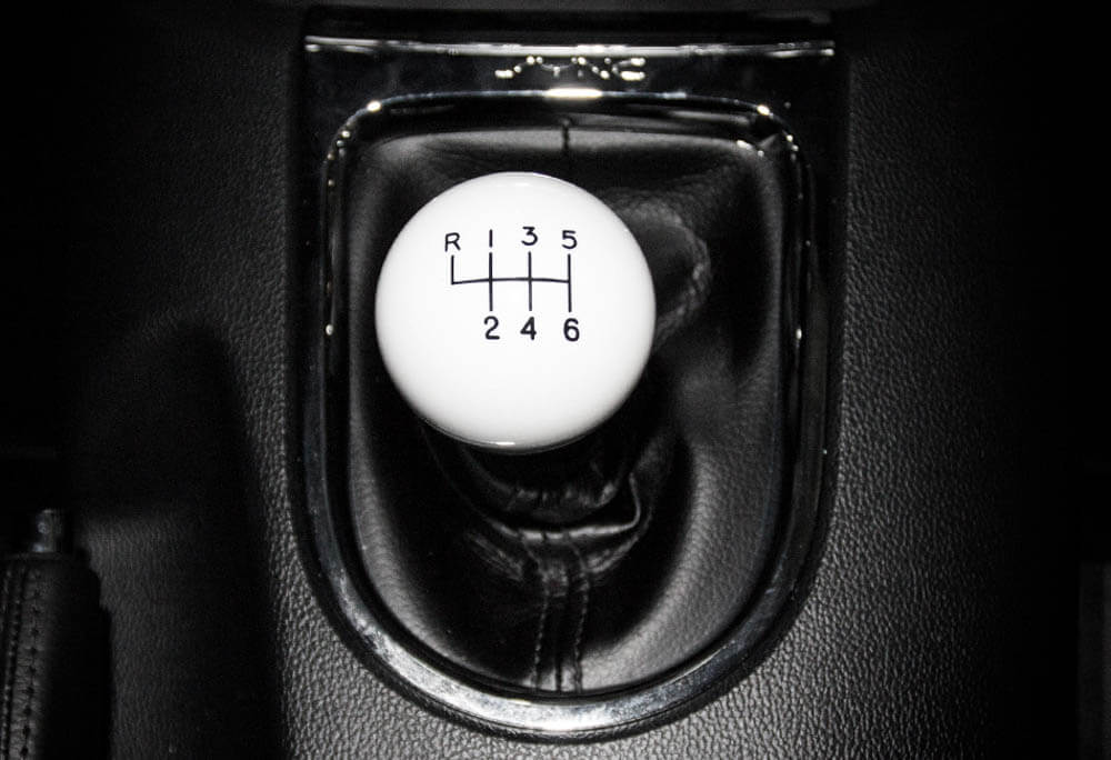 Steeda S550 Mustang 6Speed White Shift Knob (2015-2023)