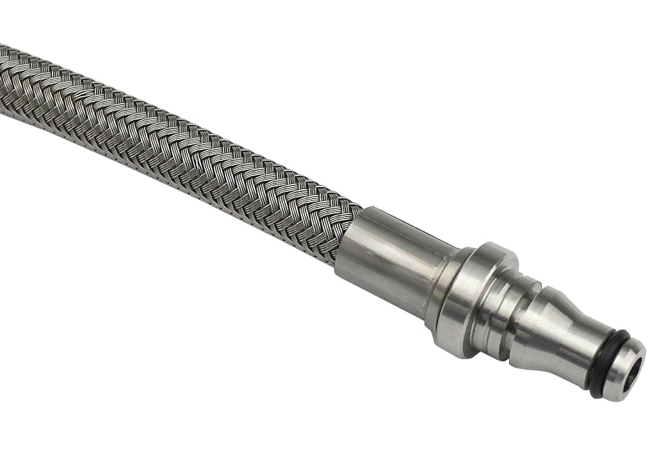 Steeda Mustang stainless braided hydraulic clutch line upgrade 2005-2014 by 420Performance