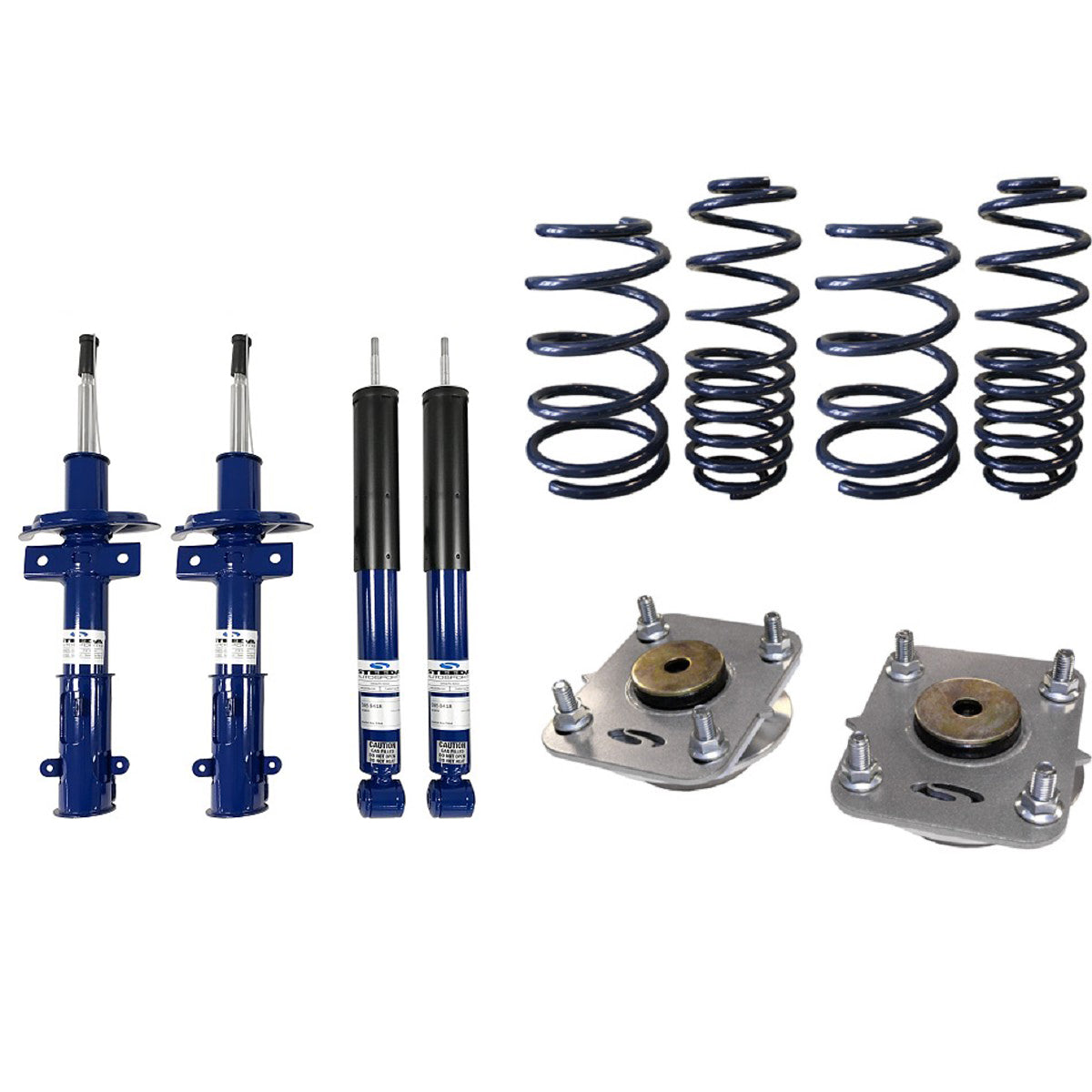 Steeda ProAction Mustang UltraLite Lowering Spring/Shock/Strut Mount Package (2005-2010)