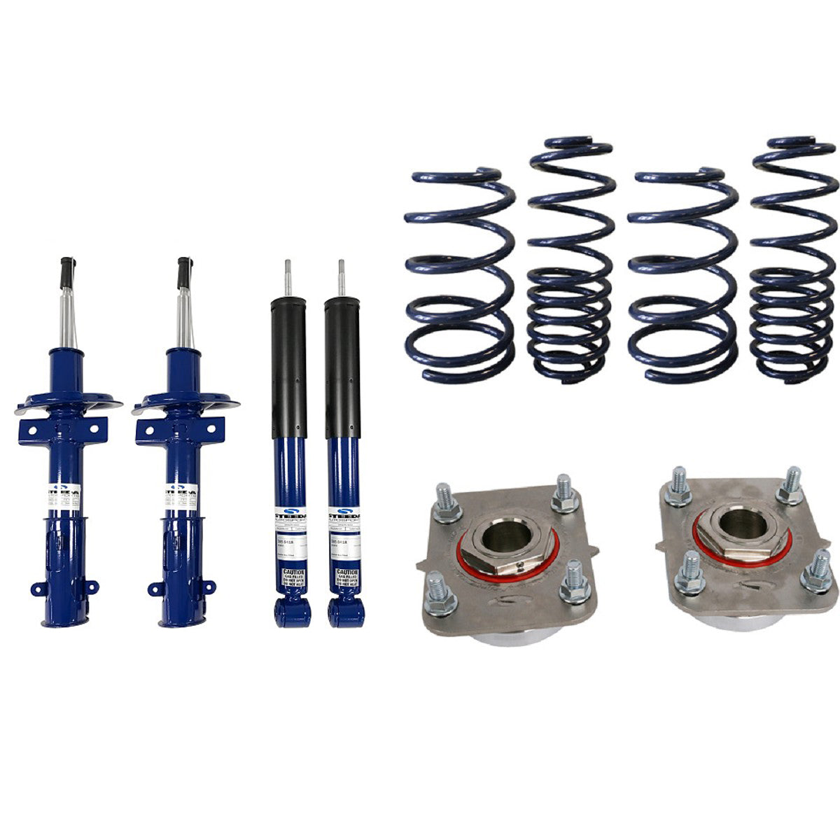 Steeda ProAction Mustang UltraLite Lowering Spring/Shock/Strut Mount Package (2011-2014)