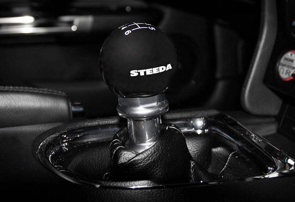 Steeda S550 Mustang 6Speed Black Shift Knob 2015-2023 420Performance