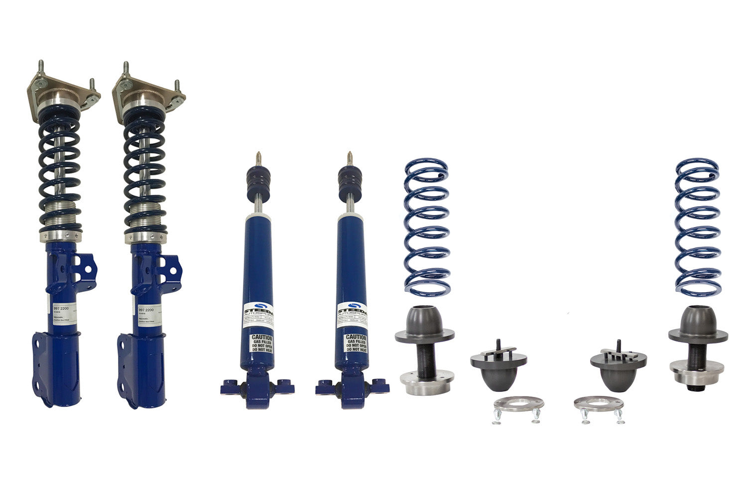 Steeda S550 Mustang ProAction Front Coilovers & Adjustable Rear Ride Height Kit 2015-2023 by 420Performance
